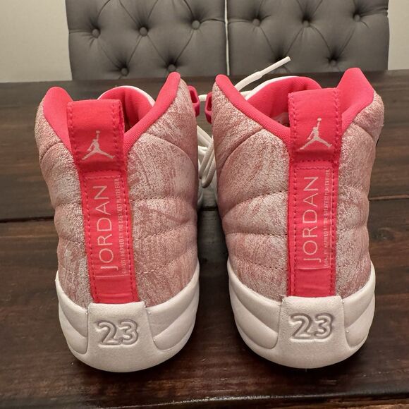 Air Jordan 12 Retro GS Arctic Pink Punch Shoes - Picture 7 of 9